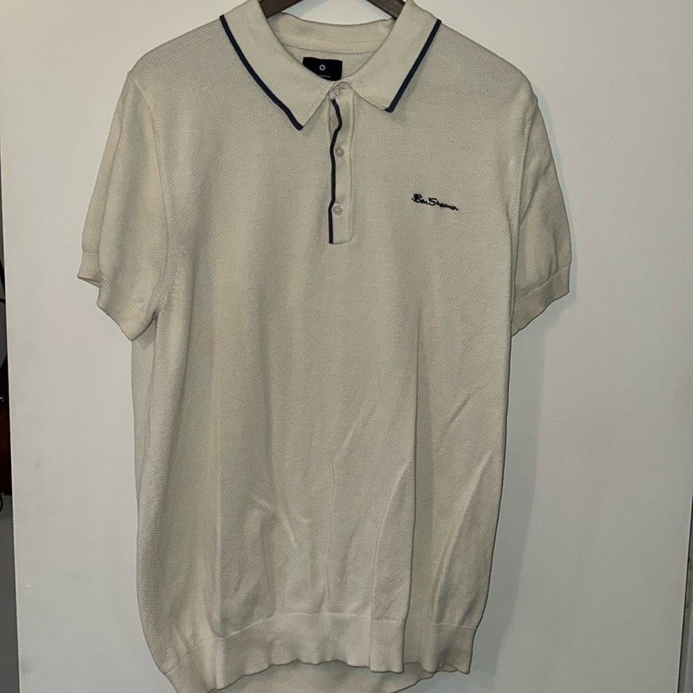 Ben Sherman cream polo
